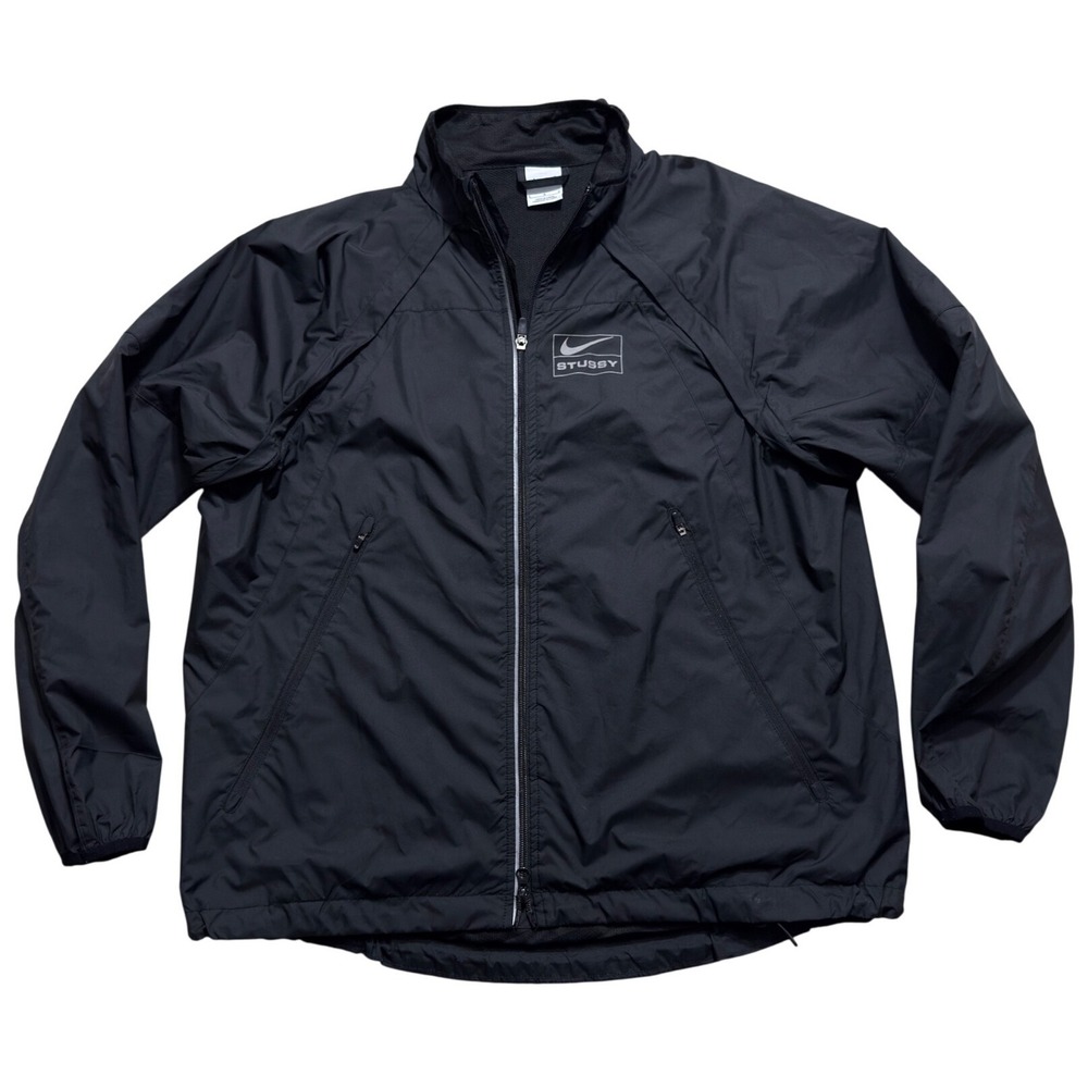 Nike Stussy Storm-FIT Windbreaker Jacket Black DO5305-010 Mens L
